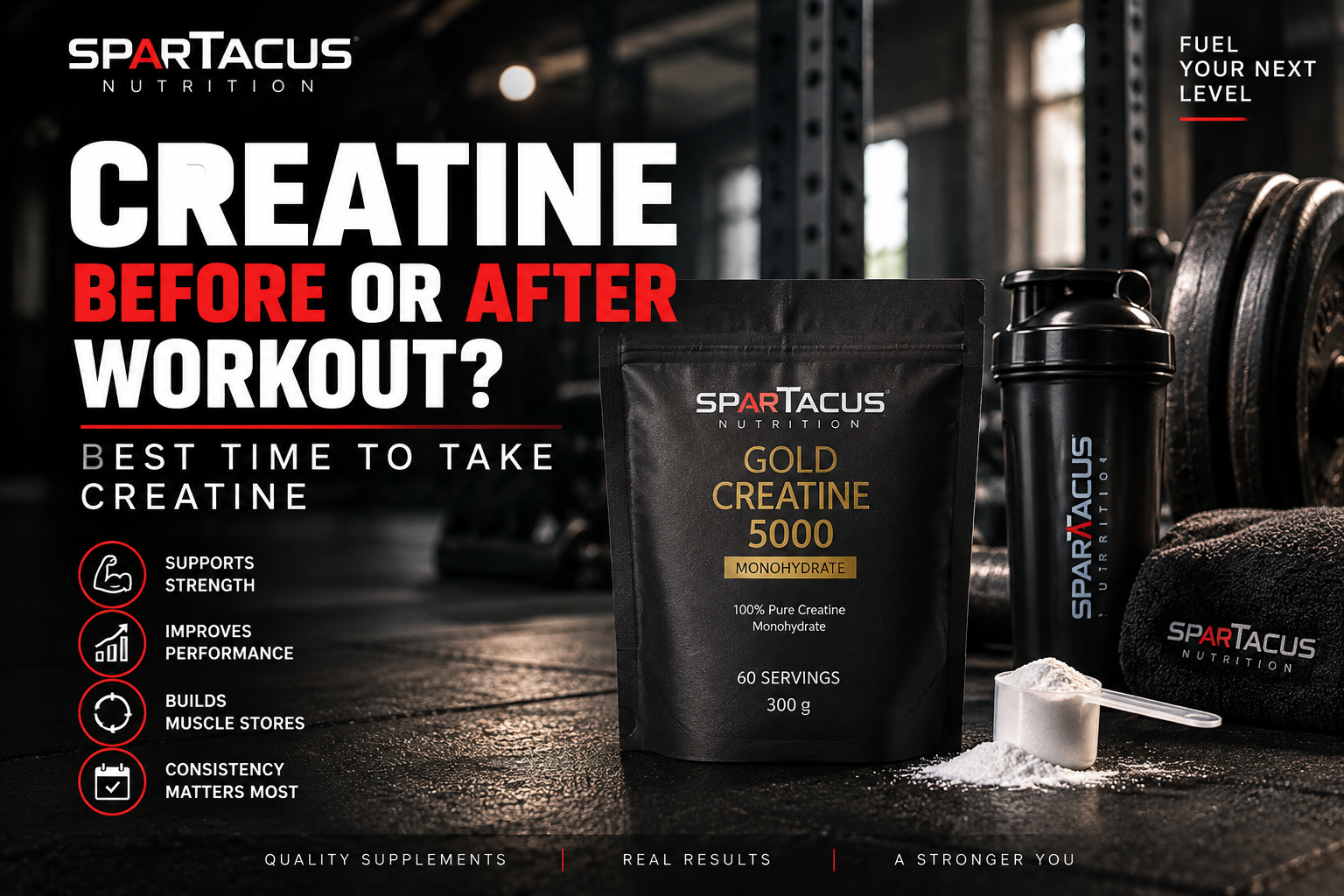 Spartacus Gold Creatine 5000 – creatine before or after workout