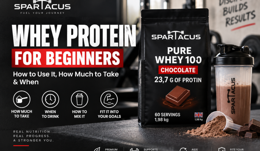 Whey protein for beginners – Spartacus Pure Whey 100 Chocolate