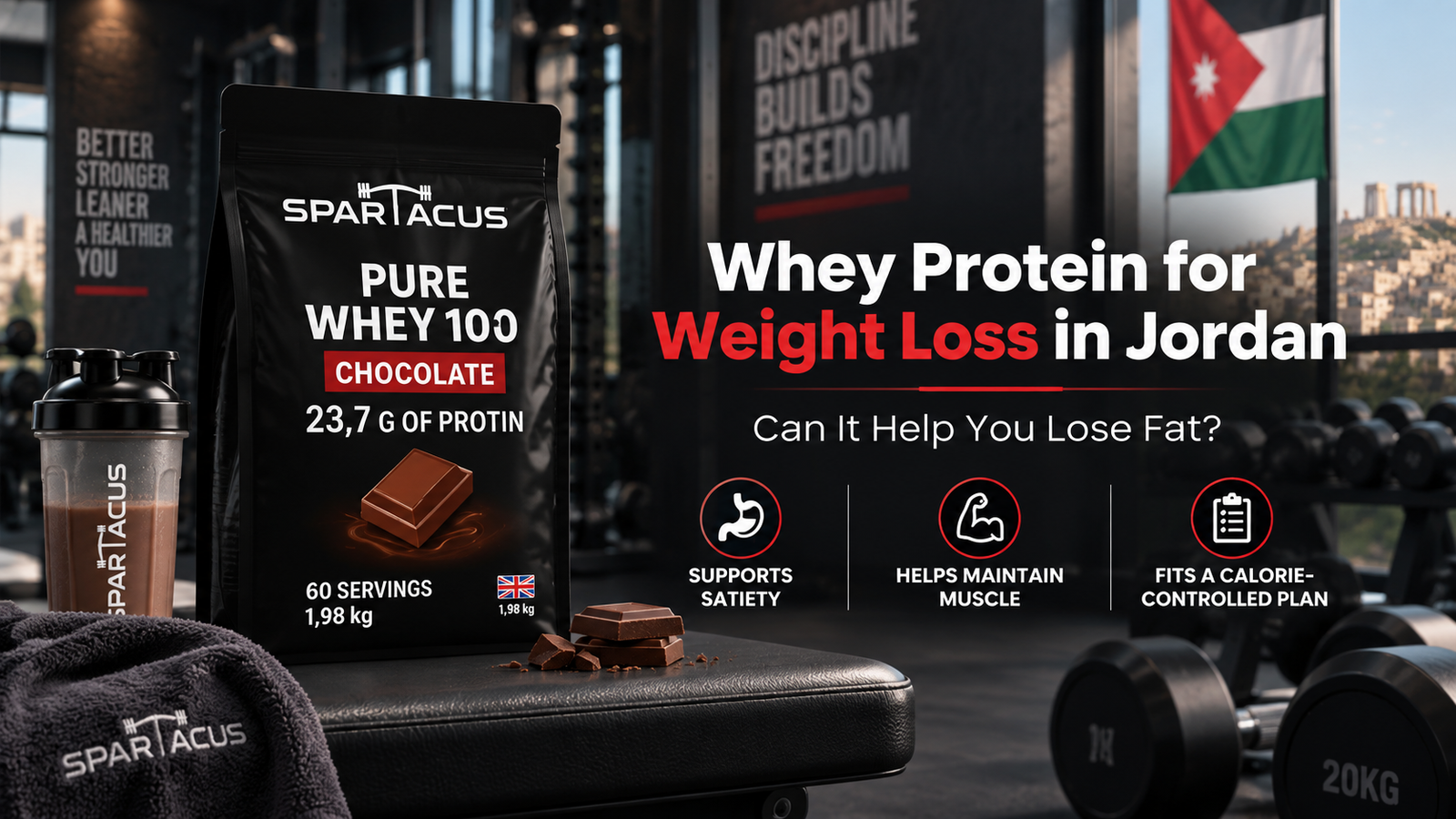 Whey protein for weight loss in Jordan – Spartacus Pure Whey 100 Chocolate