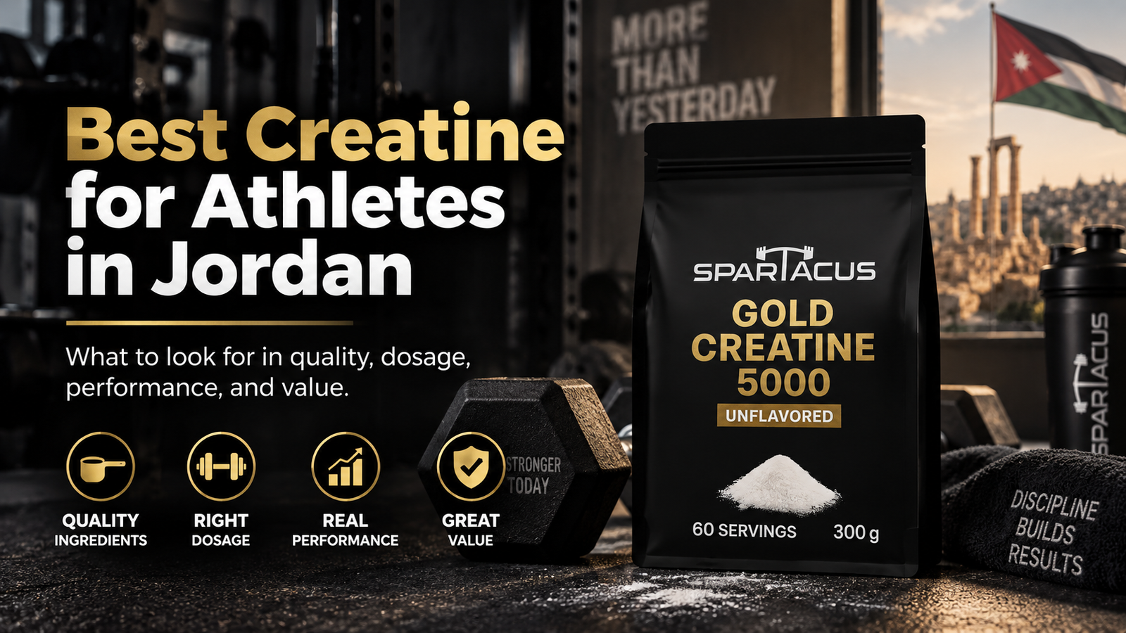 For athletes in Jordan, the better question is what makes a creatine supplement suitable for their training and performance goals.