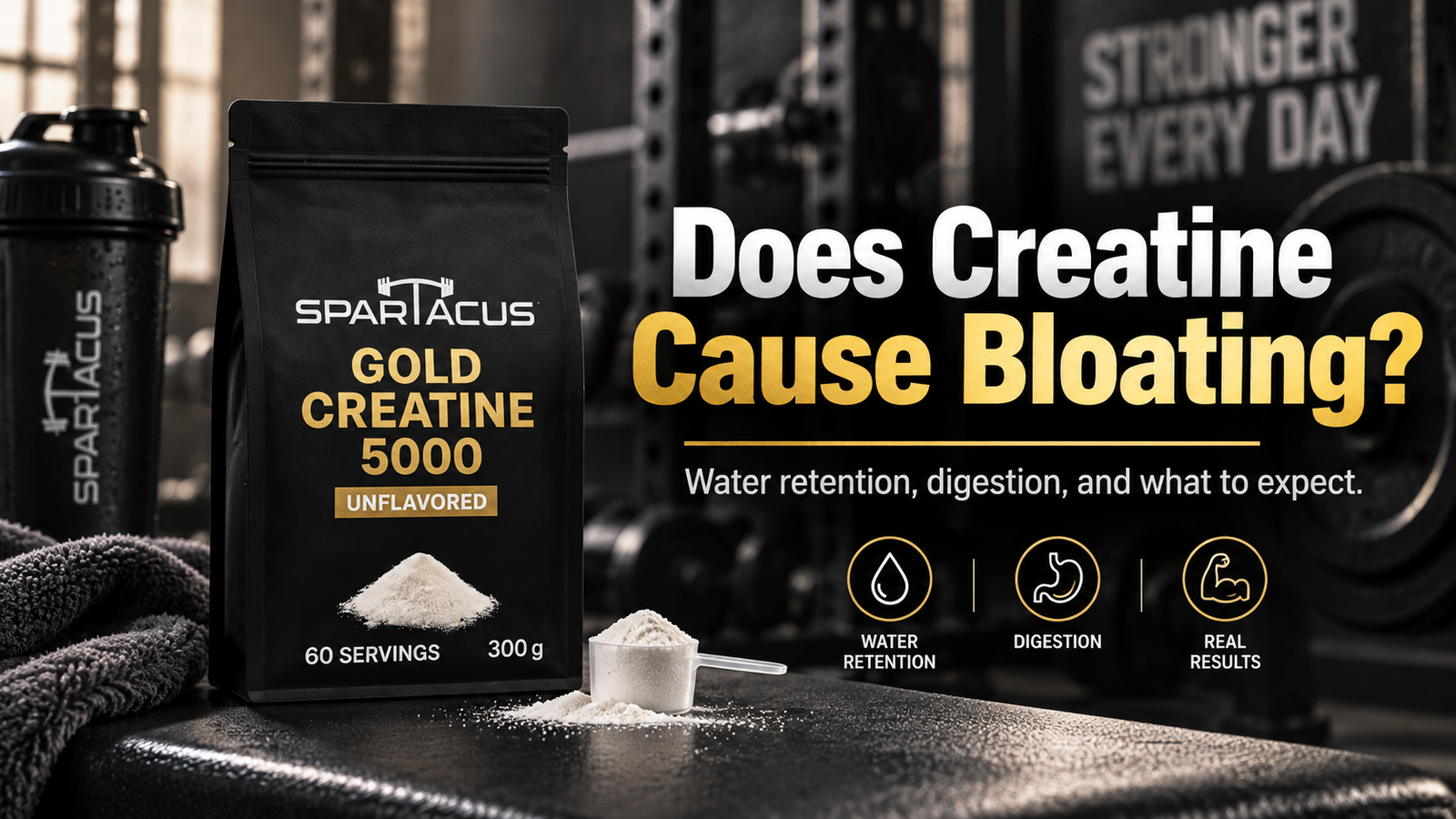 Does creatine cause bloating? Learn about muscle water retention, stomach discomfort, weight gain, loading phases, and how to reduce bloating.