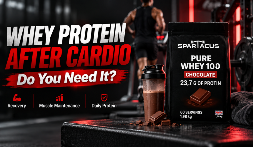 Spartacus Pure Whey 100 after cardio workout in Jordan