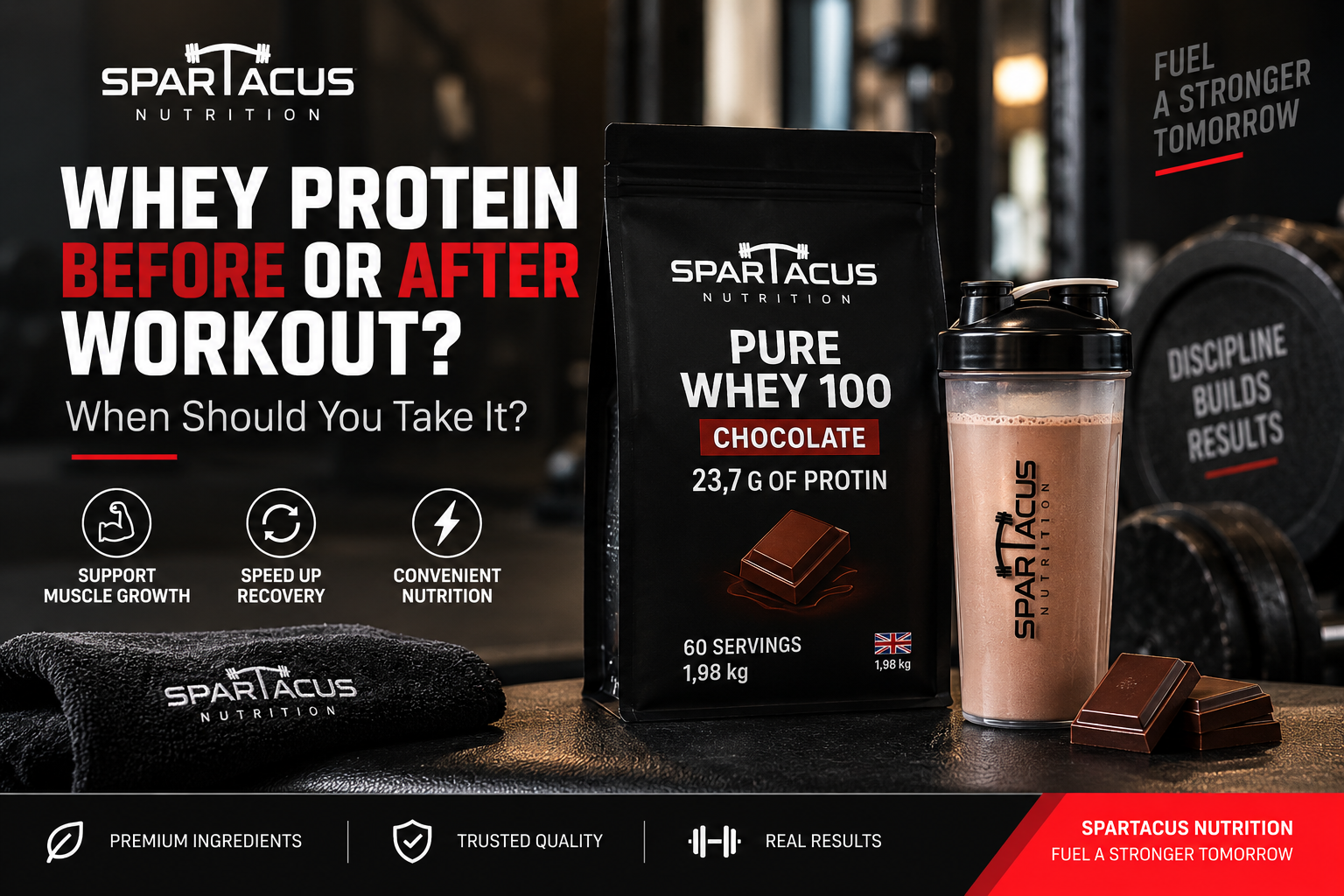 Whey protein before or after workout – Spartacus Pure Whey 100