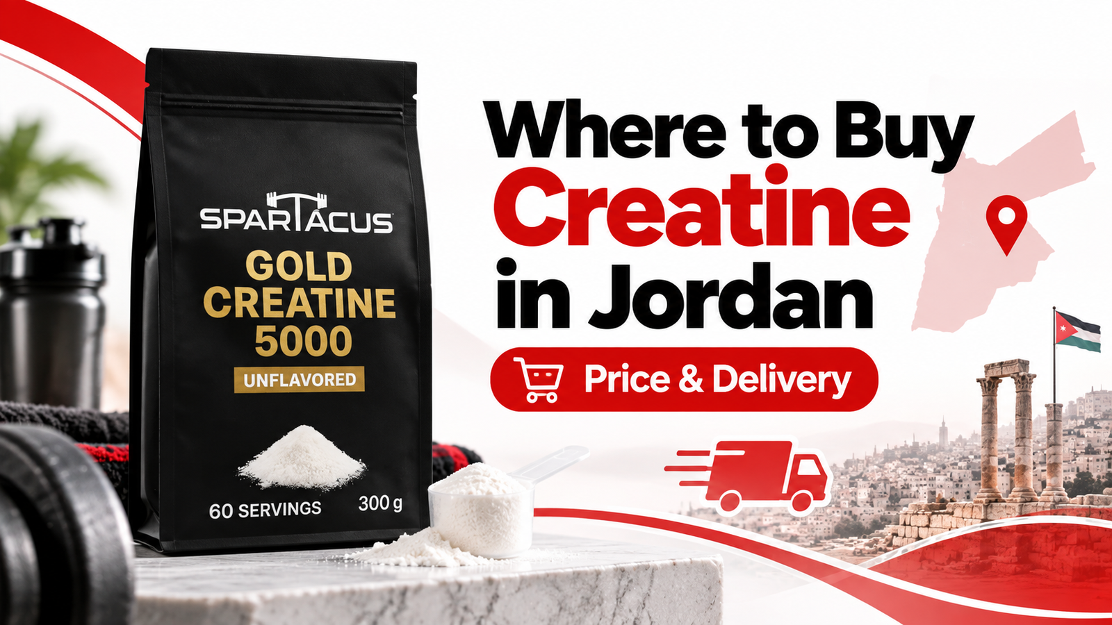 Spartacus Creatine 5000 featured image for where to buy creatine in Jordan