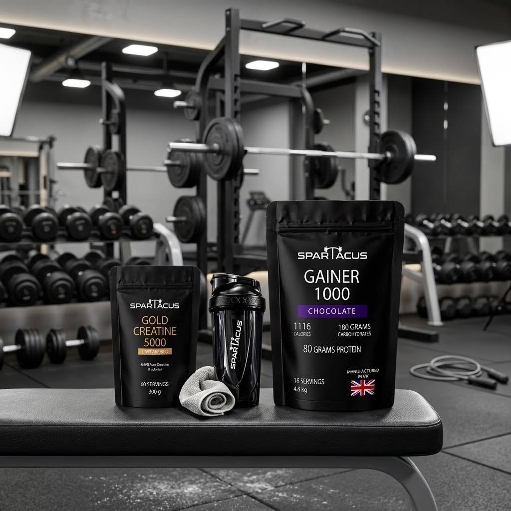 Spartacus Gainer 1000 and Gold Creatine 5000 bundle