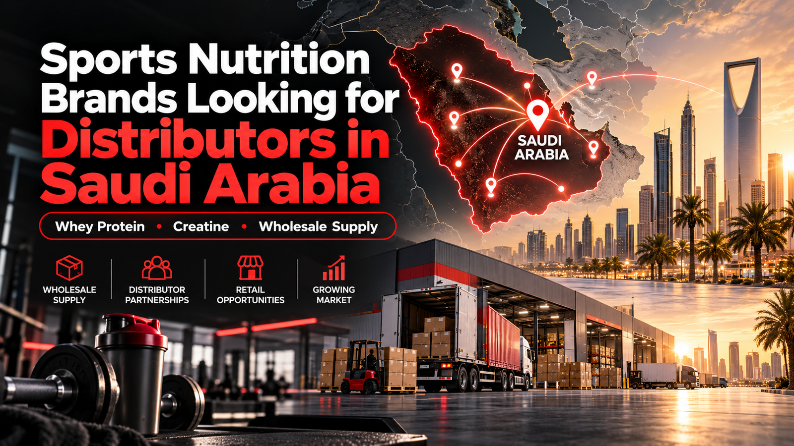 Sports nutrition brands looking for distributors in Saudi Arabia featured image